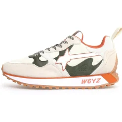 Homme W6YZ Sneakers en Cuir Loop beiges