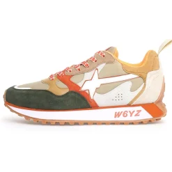 Best W6YZ Sneakers en Cuir Loop beiges