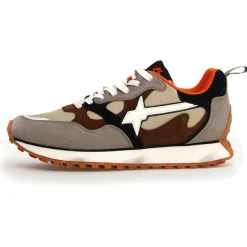 Homme W6YZ Sneakers en Cuir Loop beiges