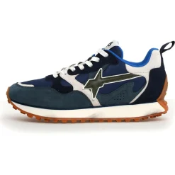 Homme W6YZ Sneakers en Cuir Loop bleues