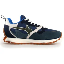 Homme W6YZ Sneakers en Cuir Loop bleues