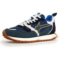 Homme W6YZ Sneakers en Cuir Loop bleues