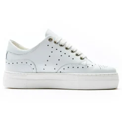 British Passport Sneakers en Cuir Luna blanches