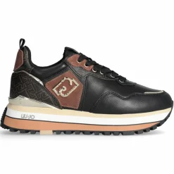 Best Liu-Jo Sneakers en Cuir Mahaut noir/marron