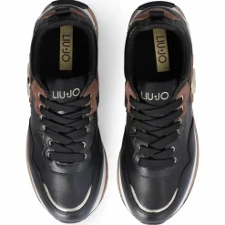 Best Liu-Jo Sneakers en Cuir Mahaut noir/marron