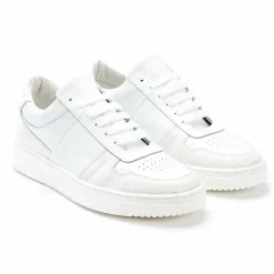 Femme British Passport Sneakers en Cuir Meli blanches
