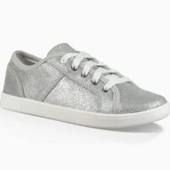 Discount Ugg Sneakers en Cuir métallisé Irvin argentées