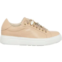 Hot Loretta Pettinari Sneakers en Cuir Nea saumon/beige