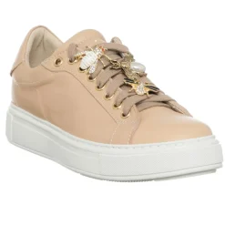 Hot Loretta Pettinari Sneakers en Cuir Nea saumon/beige