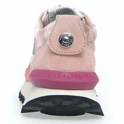 Outlet Voile Blanche Sneakers en Cuir Qwark blanc/rose