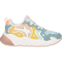 Online W6YZ Sneakers en Cuir Sarah bleues