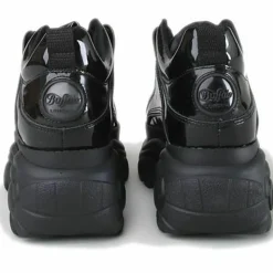 Femme Buffalo Sneakers en Cuir Verni noires