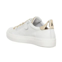 Femme Patrizia Pepe Sneakers en Cuir Voda blanc/doré