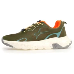 New W6YZ Sneakers en Cuir Will kaki