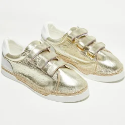 Discount Canal Saint Martin Sneakers en Cuir Wonder dorées