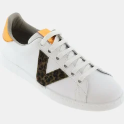 Femme Victoria Sneakers en Cuir WW blanc/doré
