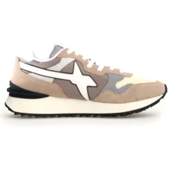 Homme W6YZ Sneakers en Cuir Yak beiges