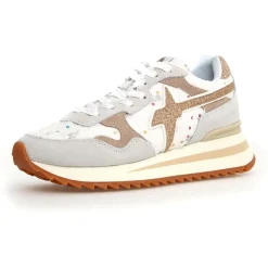 Hot W6YZ Sneakers en Cuir Yak beiges