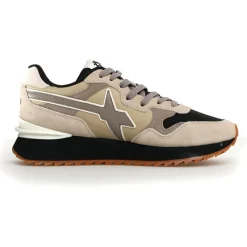 Homme W6YZ Sneakers en Cuir Yak beiges