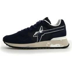 Homme W6YZ Sneakers en Cuir Yak bleu marine
