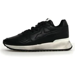 Hot W6YZ Sneakers en Cuir Yak noires