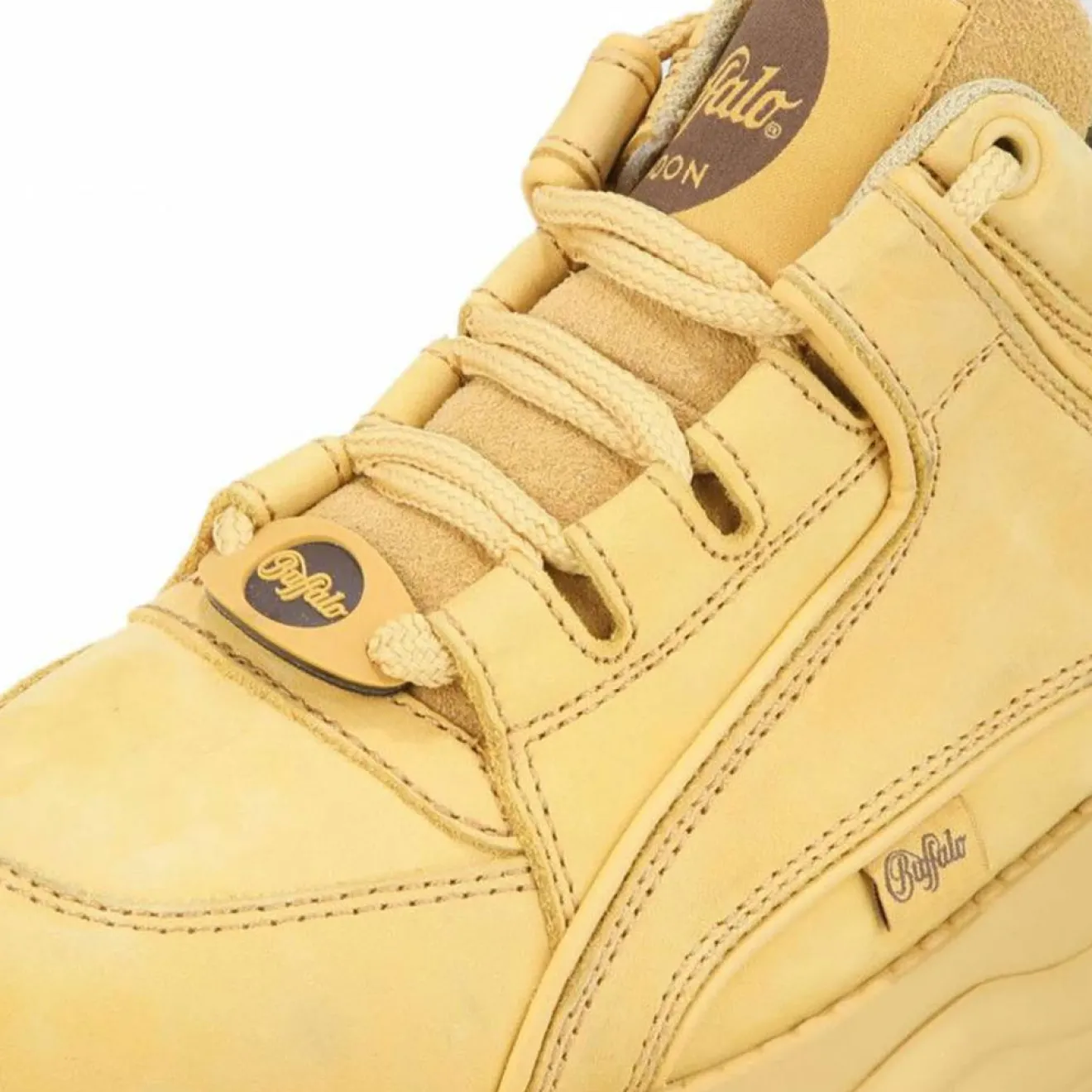 Outlet Buffalo Sneakers en Nubuck beiges