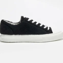 Hot Stuart Weitzman Sneakers en Peau de Mouton Ollie Chill noires