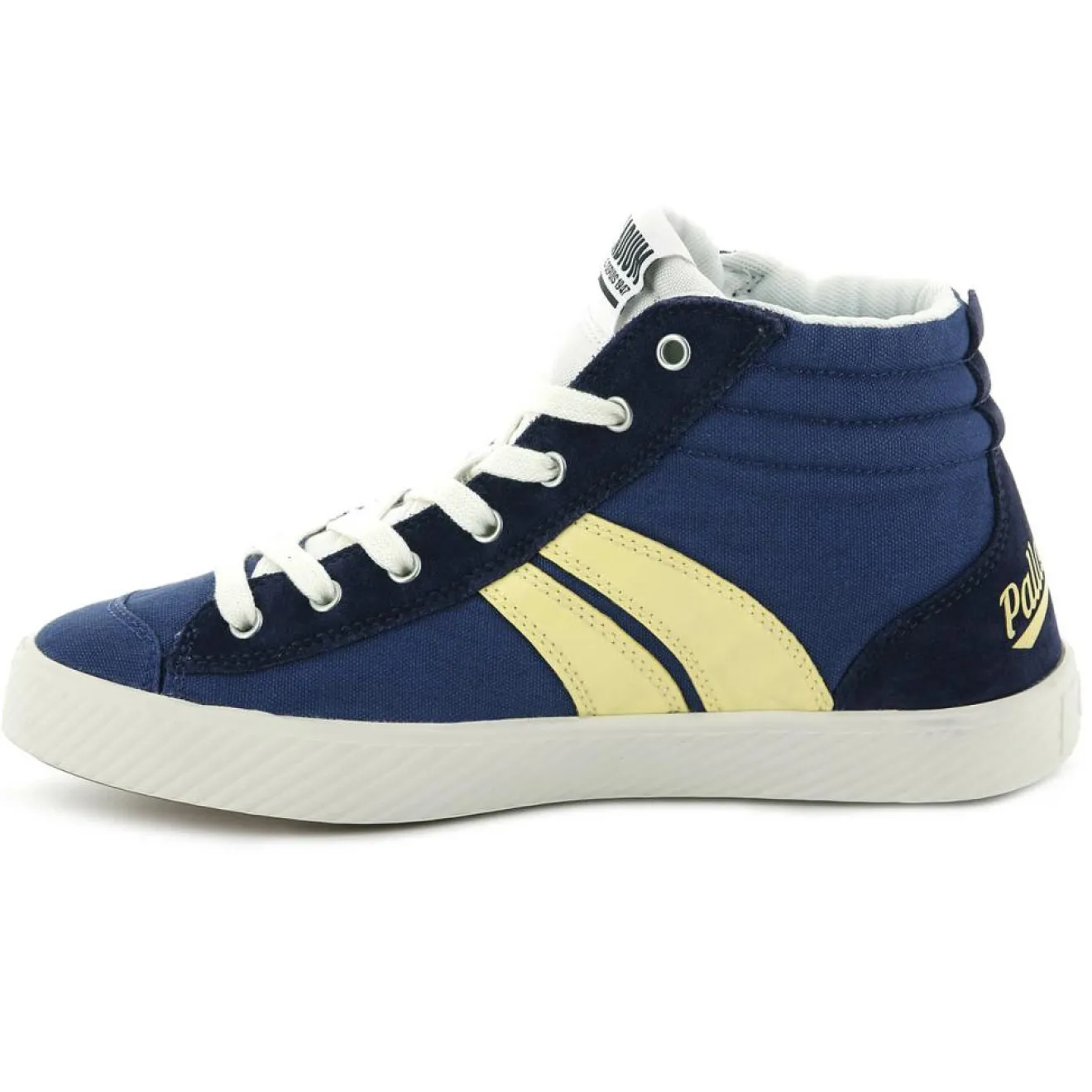 Hot Palladium Sneakers en Toile Pallaphoenix Cuff Rto bleu/jaune