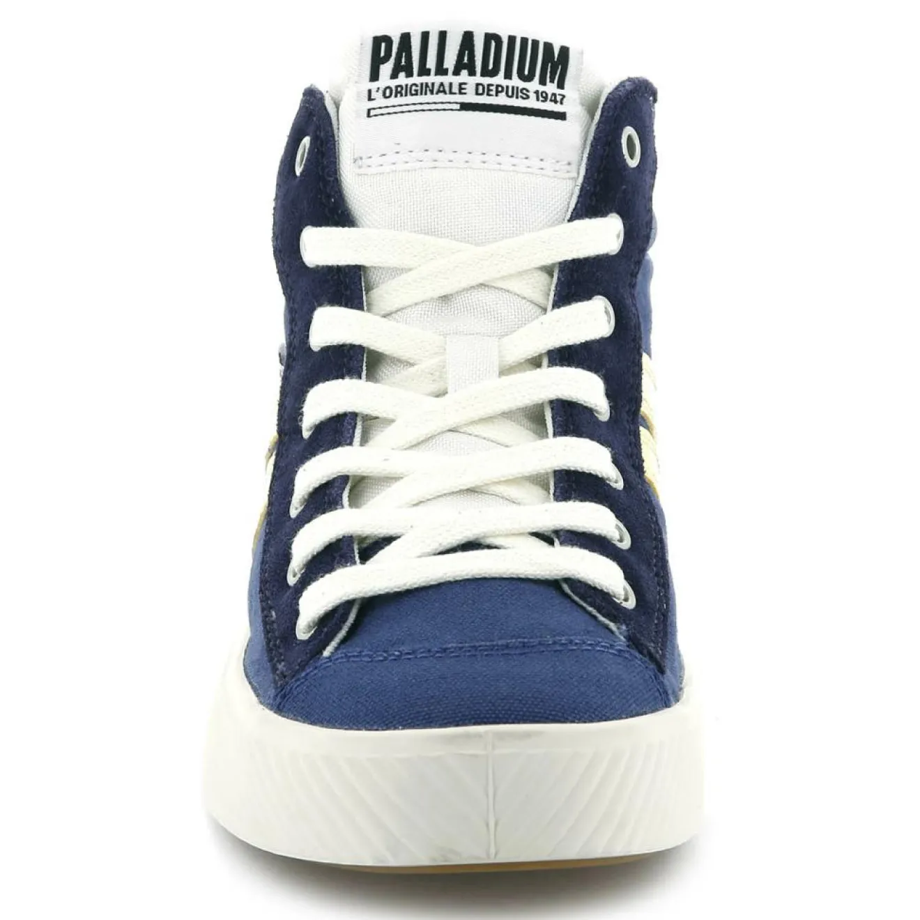 Hot Palladium Sneakers en Toile Pallaphoenix Cuff Rto bleu/jaune