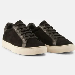 Femme Minelli Sneakers en Velours de Cuir Clara noires