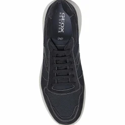 Homme Geox Sneakers en Velours de Cuir Sestiere bleu marine