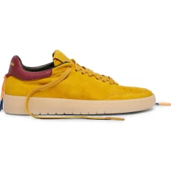 Femme Barracuda Sneakers en Velours de cuir Isabella jaunes