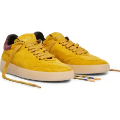 Femme Barracuda Sneakers en Velours de cuir Isabella jaunes