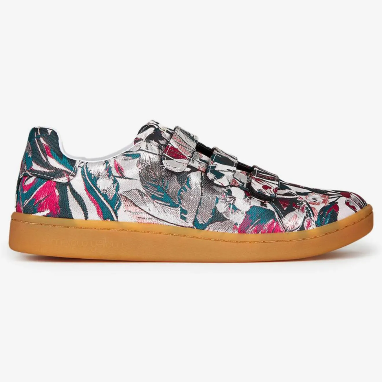 Femme Mellow Yellow Sneakers Fatilde en Toile rose/vert