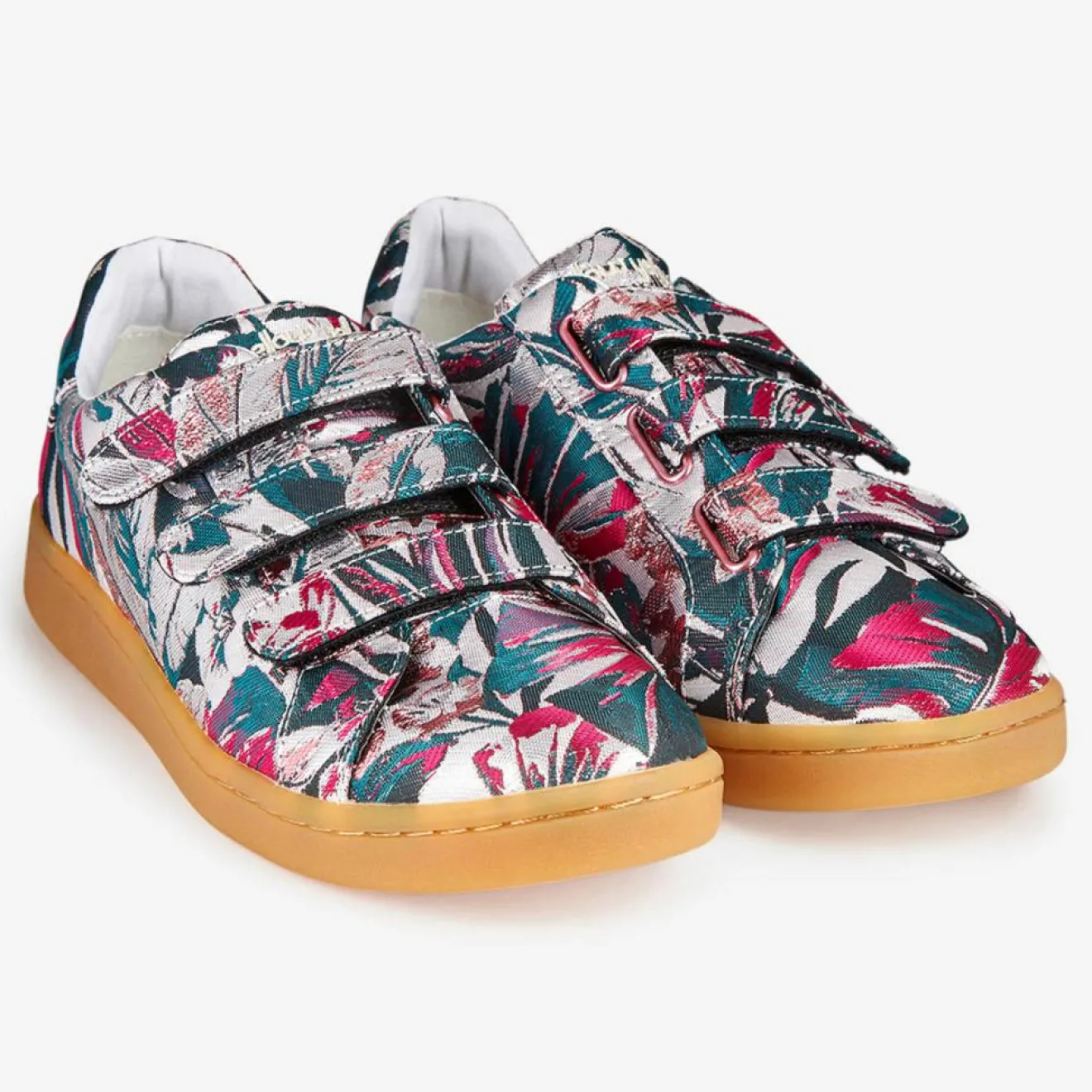 Femme Mellow Yellow Sneakers Fatilde en Toile rose/vert