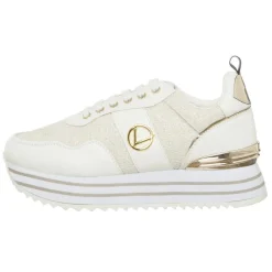 Hot Loretta by Loretta Sneakers Lurex blanc/doré
