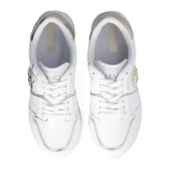 Online Liu-Jo Sneakers Maxi Wonder Blanches Or Clairs