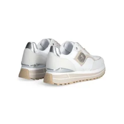 Discount Liu-Jo Sneakers Maxi Wonder Blanches Cassées