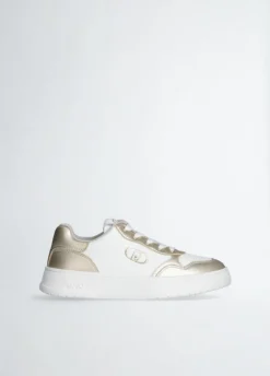Clearance Liu-Jo Sneakers Me Blanches Or Clairs