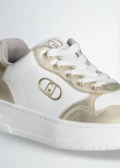 Clearance Liu-Jo Sneakers Me Blanches Or Clairs