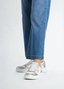 Clearance Liu-Jo Sneakers Me Blanches Or Clairs