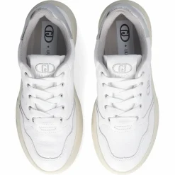 Femme Liu-Jo Sneakers Me en Cuir blanches