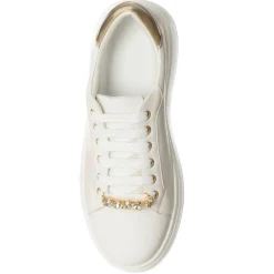 Femme Loretta by Loretta Sneakers Noa écru/doré - Plateforme 5 cm