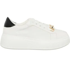 Femme Loretta by Loretta Sneakers Sona blanc/noir - Plateforme 5 cm