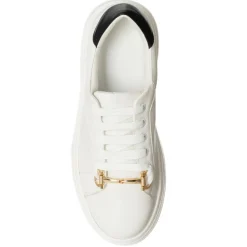 Femme Loretta by Loretta Sneakers Sona blanc/noir - Plateforme 5 cm