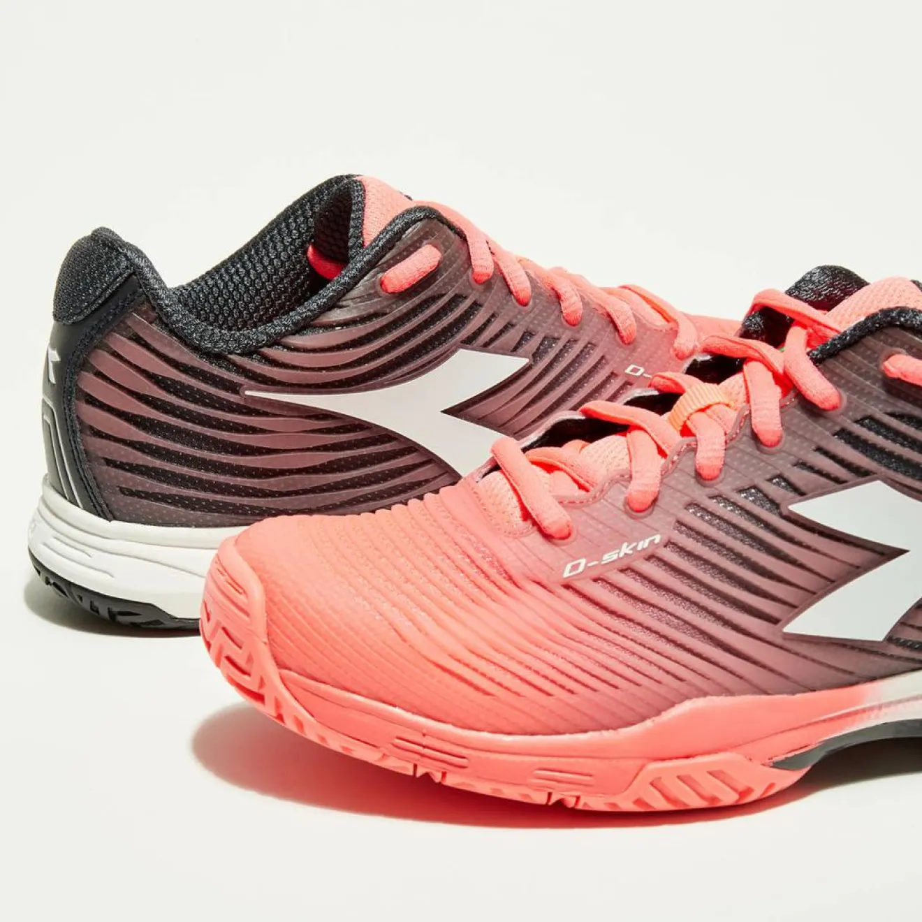 Homme Diadora Sneakers tennis Competition corail/noir