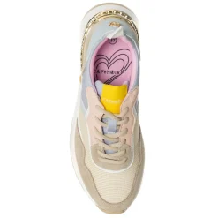 Femme CafèNoir Sneakers Timy blanc/beige/rose/bleu