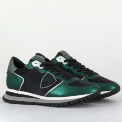 New Philippe Model Sneakers TRPX low vert/noir
