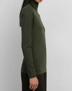 Femme Marc O'Polo Sous pull en Coton mélangé Manches longues kaki