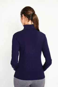 Best Assuili Sous-pull en Soie mélangée bleu nuit